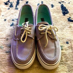 Sperry Bahama Herringbone Twill Charcoal Top Sider Loafers